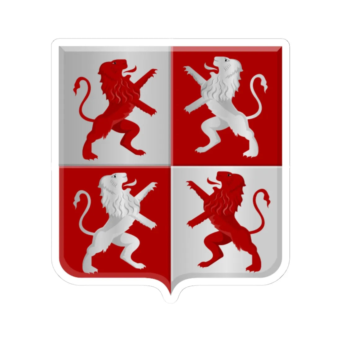 Zaandijk wapen (Netherlands) (Coat of Arms) STICKER Vinyl Kiss-Cut Decal 4 Inch White - The Sticker Space