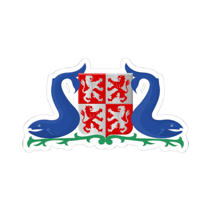 Zaanstad wapen 1974 HRvA (Netherlands) (Coat of Arms) STICKER Vinyl Kiss-Cut Decal 4 Inch White - The Sticker Space