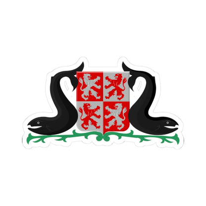 Zaanstad wapen 1974 VNG (Netherlands) (Coat of Arms) STICKER Vinyl Kiss-Cut Decal 3 Inch White - The Sticker Space