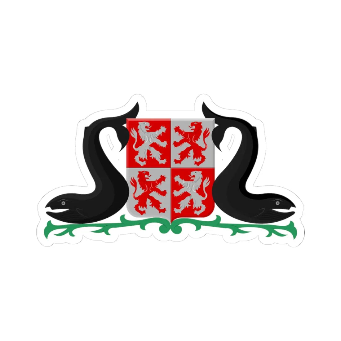 Zaanstad wapen 1974 VNG (Netherlands) (Coat of Arms) STICKER Vinyl Kiss-Cut Decal - The Sticker Space