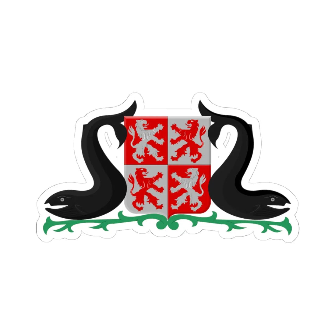 Zaanstad wapen 1974 VNG (Netherlands) (Coat of Arms) STICKER Vinyl Kiss-Cut Decal - The Sticker Space