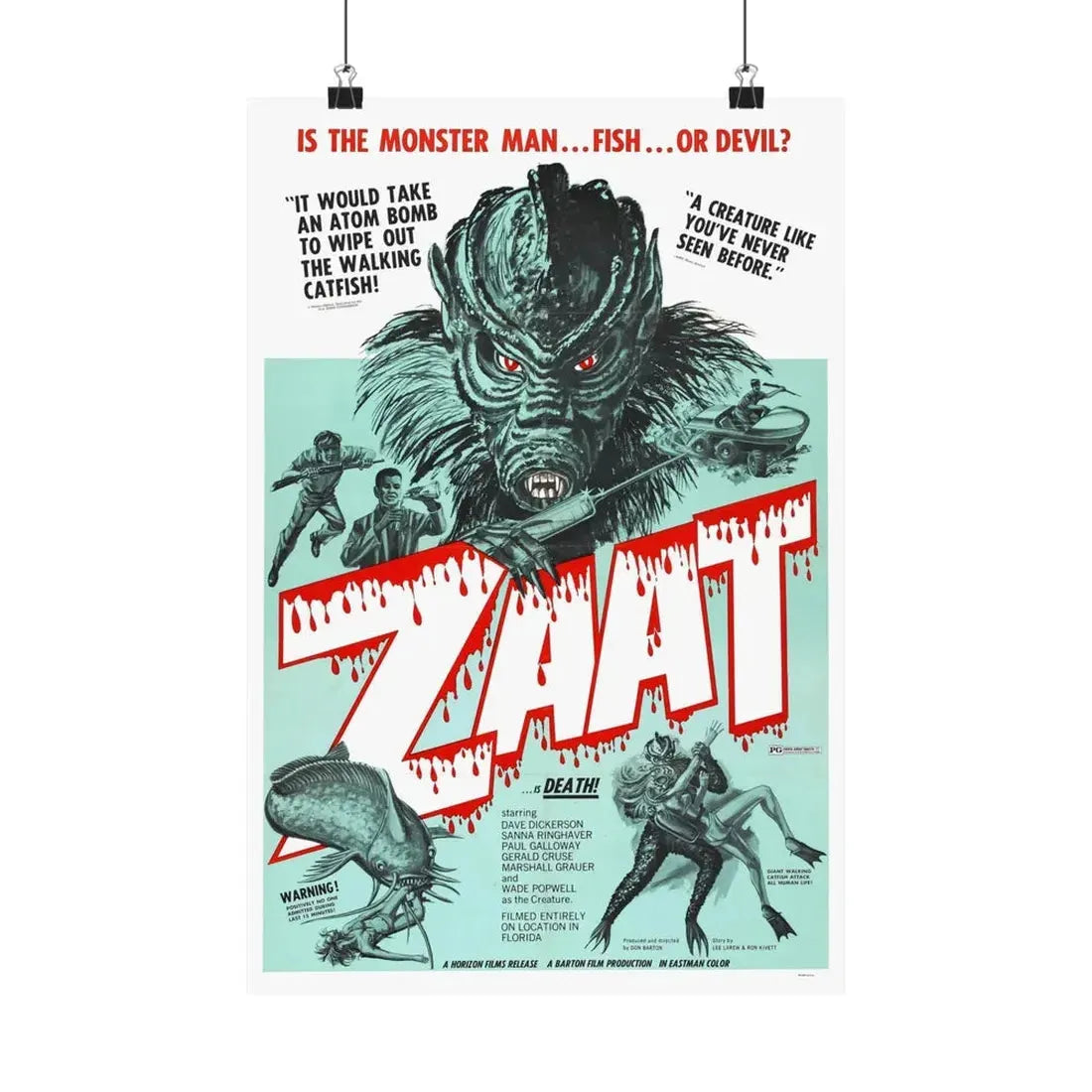ZAAT 1971 - Paper Movie Poster 12″ x 18″ Matte - The Sticker Space