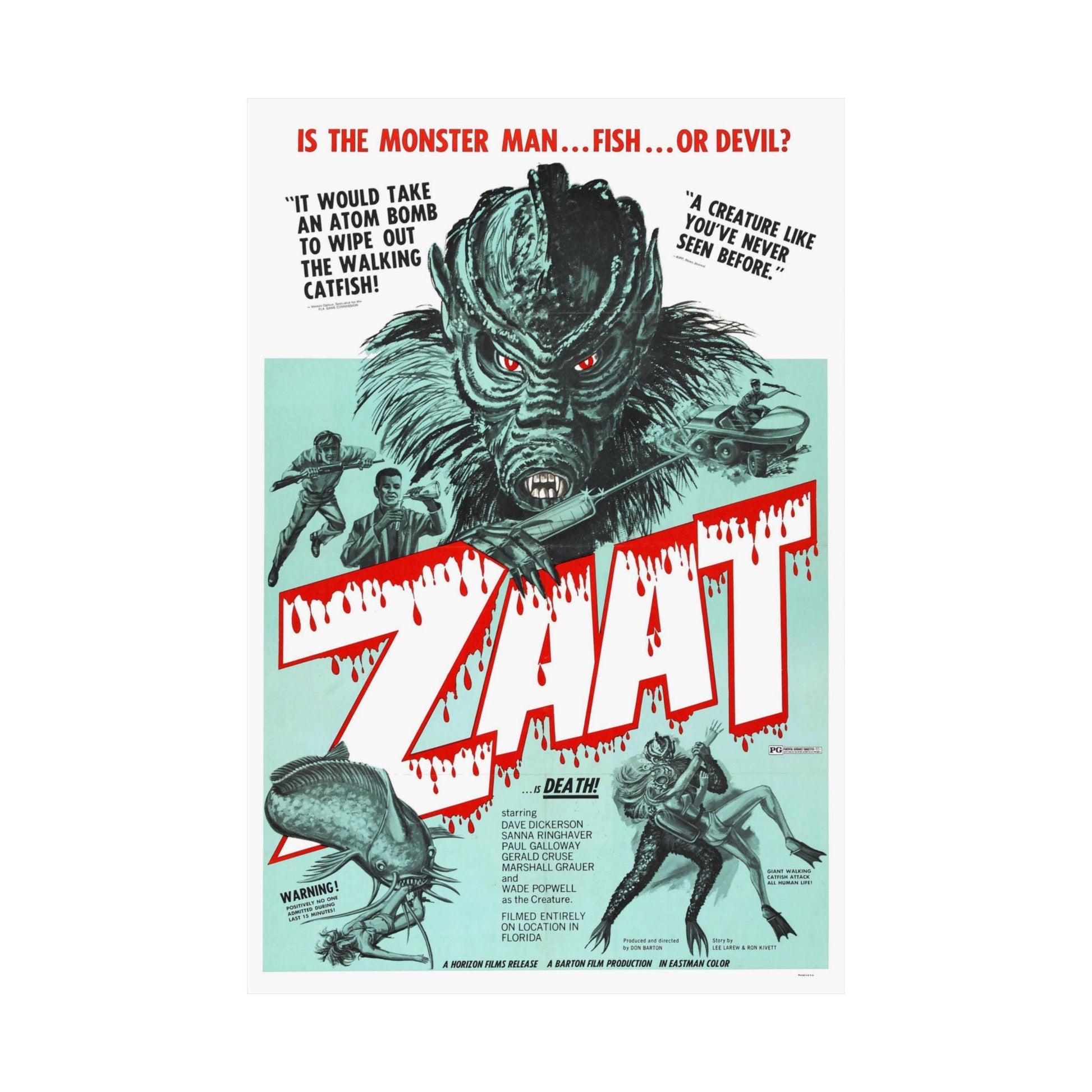 ZAAT 1971 - Paper Movie Poster-The Sticker Space