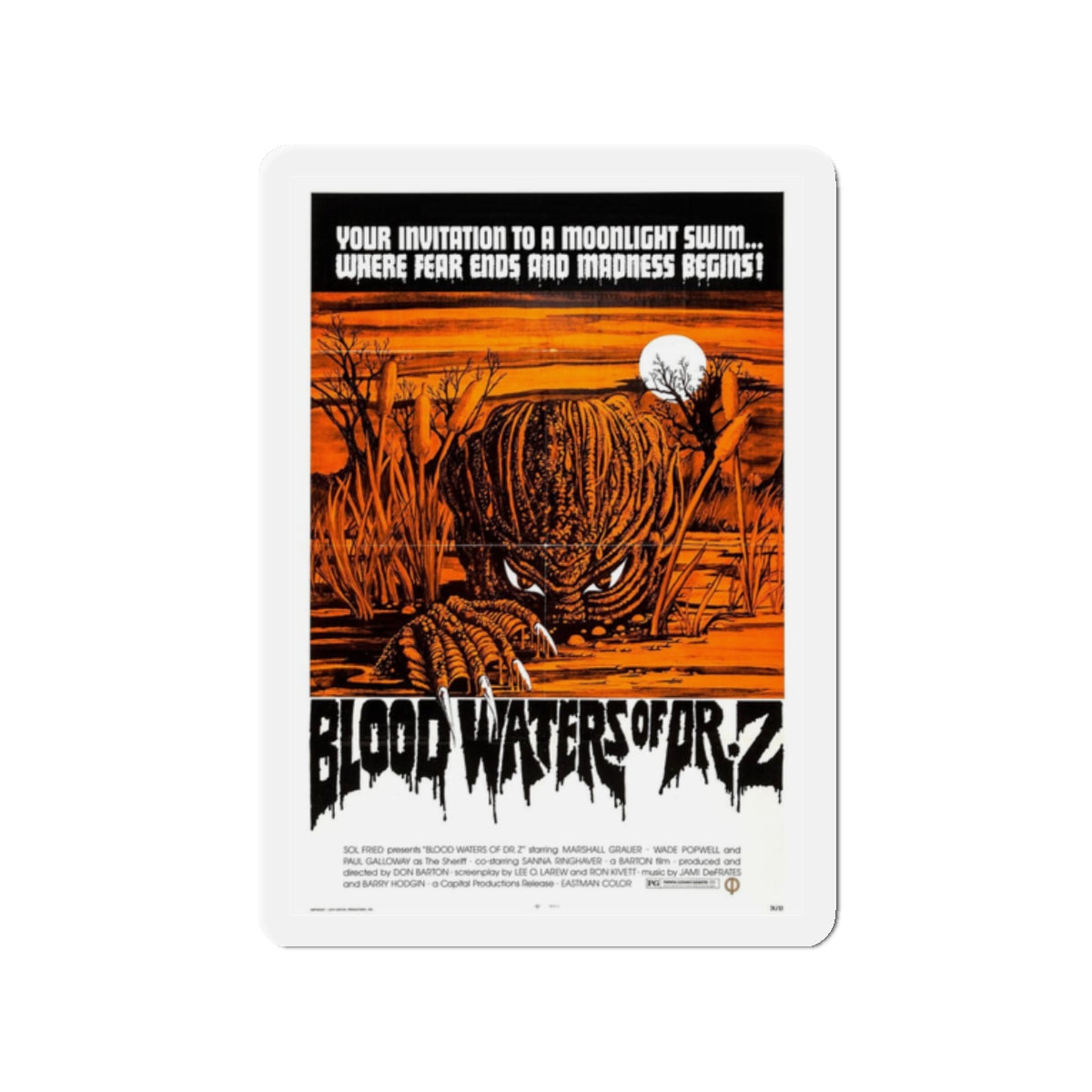 ZAAT (BLOODWATERS OF DR.Z) 1971 Movie Poster - Refrigerator Magnet