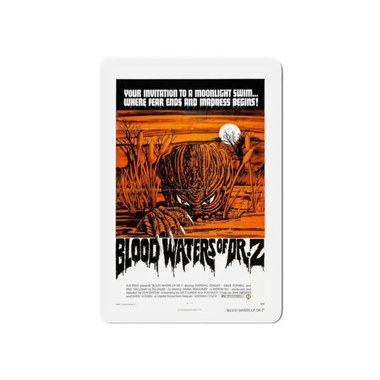 ZAAT (BLOODWATERS OF DR.Z) 1971 Movie Poster - Refrigerator Magnet 6 Inch - The Sticker Space