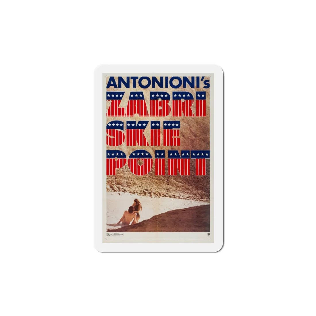 Zabriskie Point 1970 Movie Poster Refrigerator Magnet 5 Inch - The Sticker Space