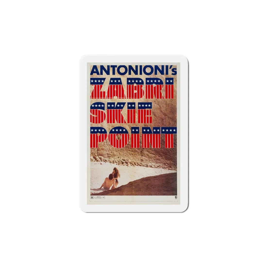 Zabriskie Point 1970 Movie Poster Refrigerator Magnet 6 Inch - The Sticker Space