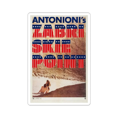 Zabriskie Point 1970 Movie Poster - STICKER Vinyl Kiss-Cut Decal 3 Inch White - The Sticker Space