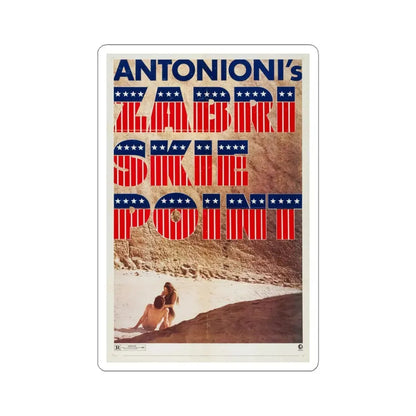Zabriskie Point 1970 Movie Poster - STICKER Vinyl Kiss-Cut Decal 4 Inch White - The Sticker Space