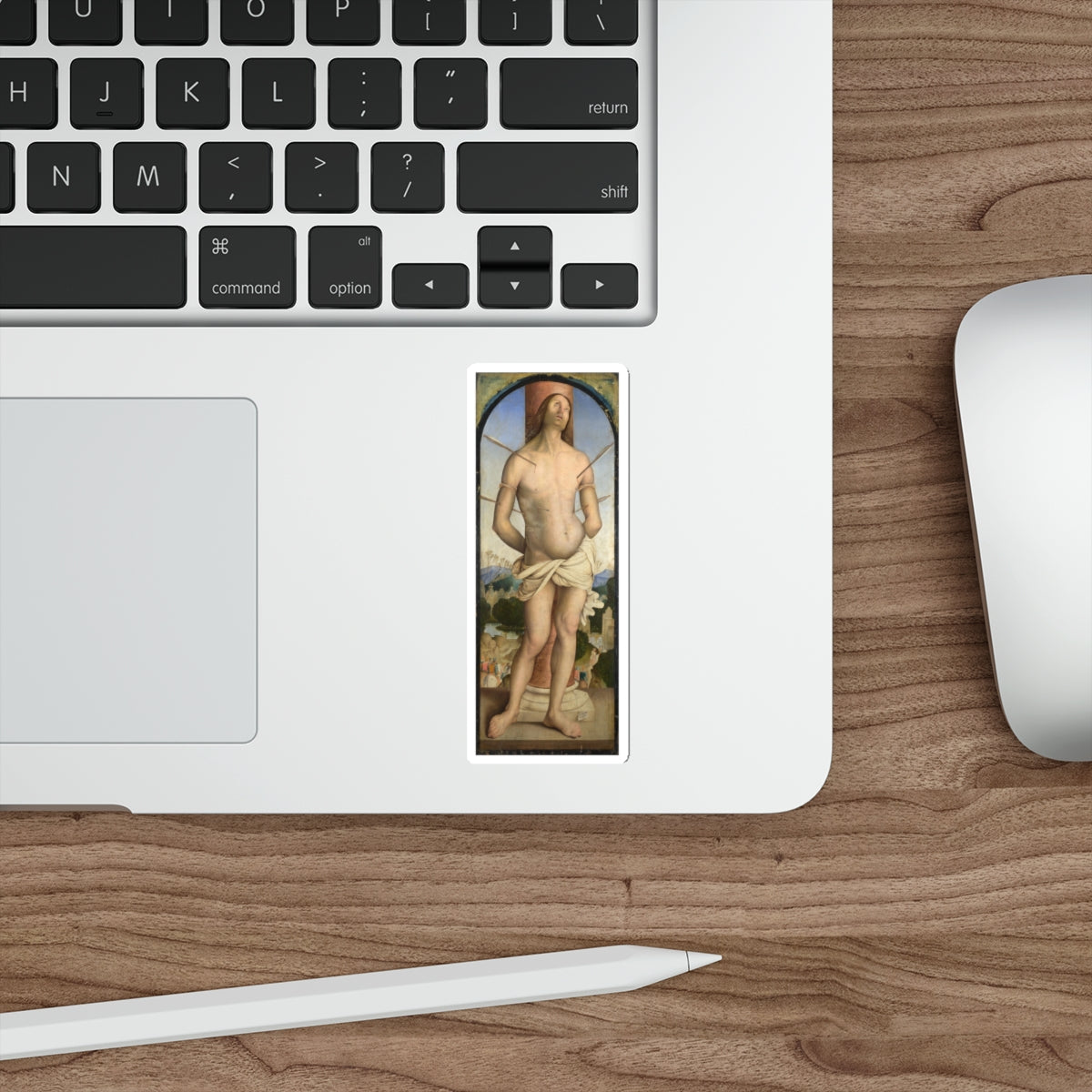 ZAGANELLI, Bernardino di Bosio - Saint Sebastian (Artwork) STICKER Vinyl Die-Cut Decal-The Sticker Space