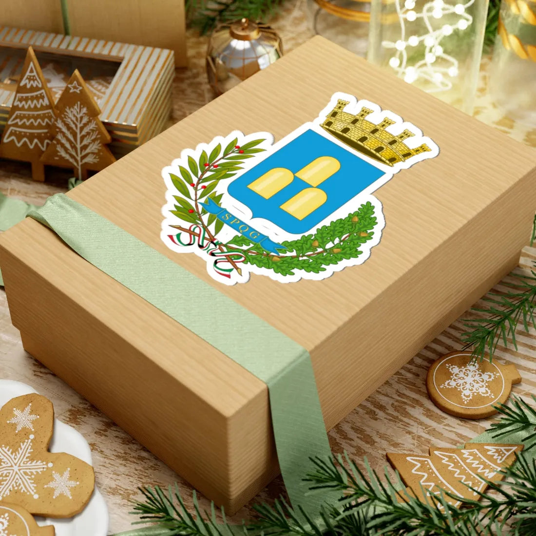 Zagarolo-Stemma (Italy) (Coat of Arms) STICKER Vinyl Kiss-Cut Decal - The Sticker Space