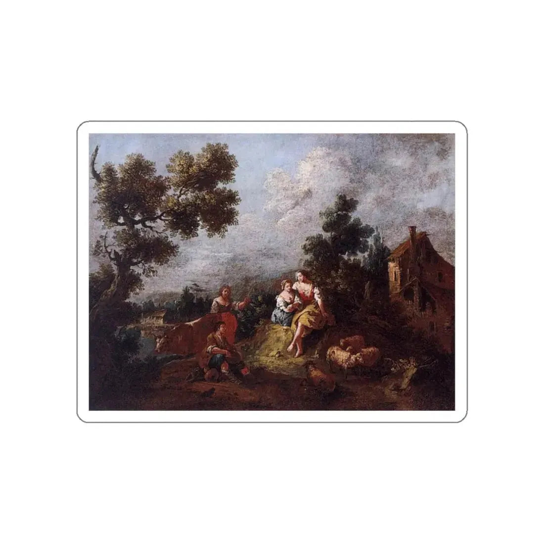 ZAIS, Giuseppe - Landscape (Artwork) STICKER Vinyl Die-Cut Decal White Die-Cut 3 Inch - The Sticker Space