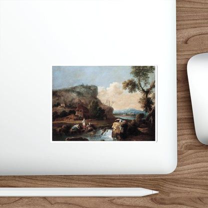 ZAIS, Giuseppe - Pastoral Landscape (Artwork) STICKER Vinyl Die-Cut Decal-The Sticker Space