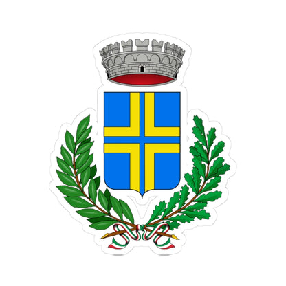 Zanè-Stemma (Italy) (Coat of Arms) STICKER Vinyl Kiss-Cut Decal 3 Inch White - The Sticker Space