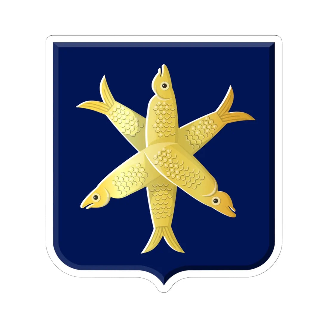 Zandvoort wapen (Netherlands) (Coat of Arms) STICKER Vinyl Kiss-Cut Decal 6 Inch White - The Sticker Space