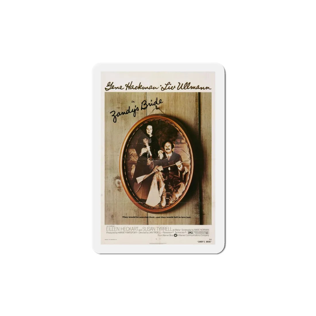 Zandy's Bride 1974 Movie Poster Refrigerator Magnet 4 Inch - The Sticker Space
