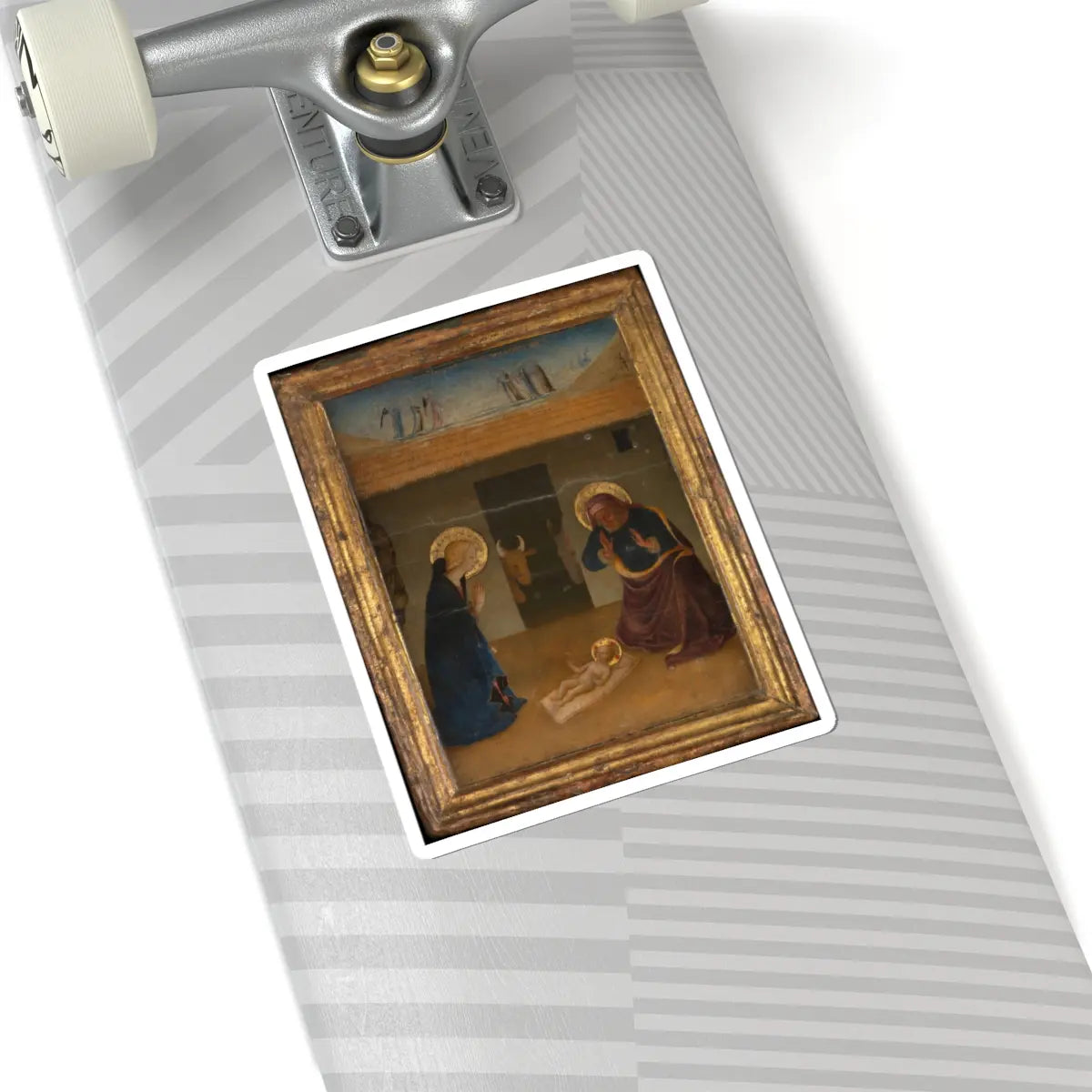 SKU:TSS-STICK-ZNBSTR-6X6-2 Sizes:6" × 6" Types:White