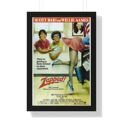 ZAPPED 1982 - Framed Movie Poster 16″ x 24″ Black - The Sticker Space