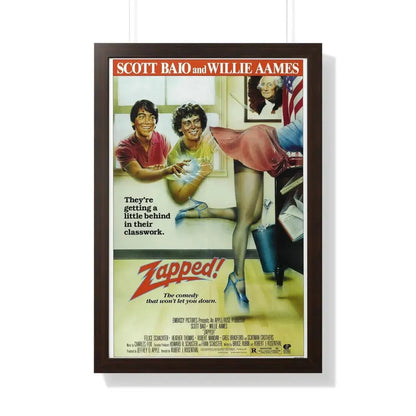 ZAPPED 1982 - Framed Movie Poster 20" x 30" Walnut - The Sticker Space