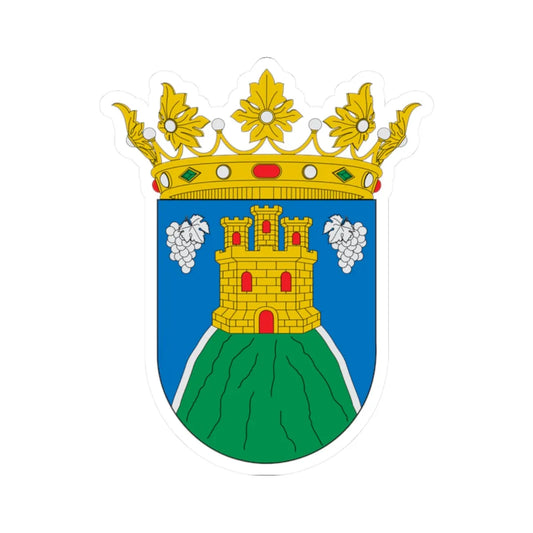 Zaragoza-Acered (Spain) (Coat of Arms) STICKER Vinyl Kiss-Cut Decal 2 Inch White - The Sticker Space