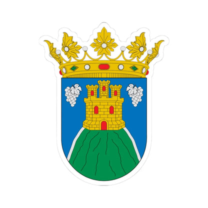 Zaragoza-Acered (Spain) (Coat of Arms) STICKER Vinyl Kiss-Cut Decal 3 Inch White - The Sticker Space