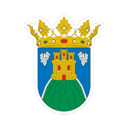 Zaragoza-Acered (Spain) (Coat of Arms) STICKER Vinyl Kiss-Cut Decal 4 Inch White - The Sticker Space