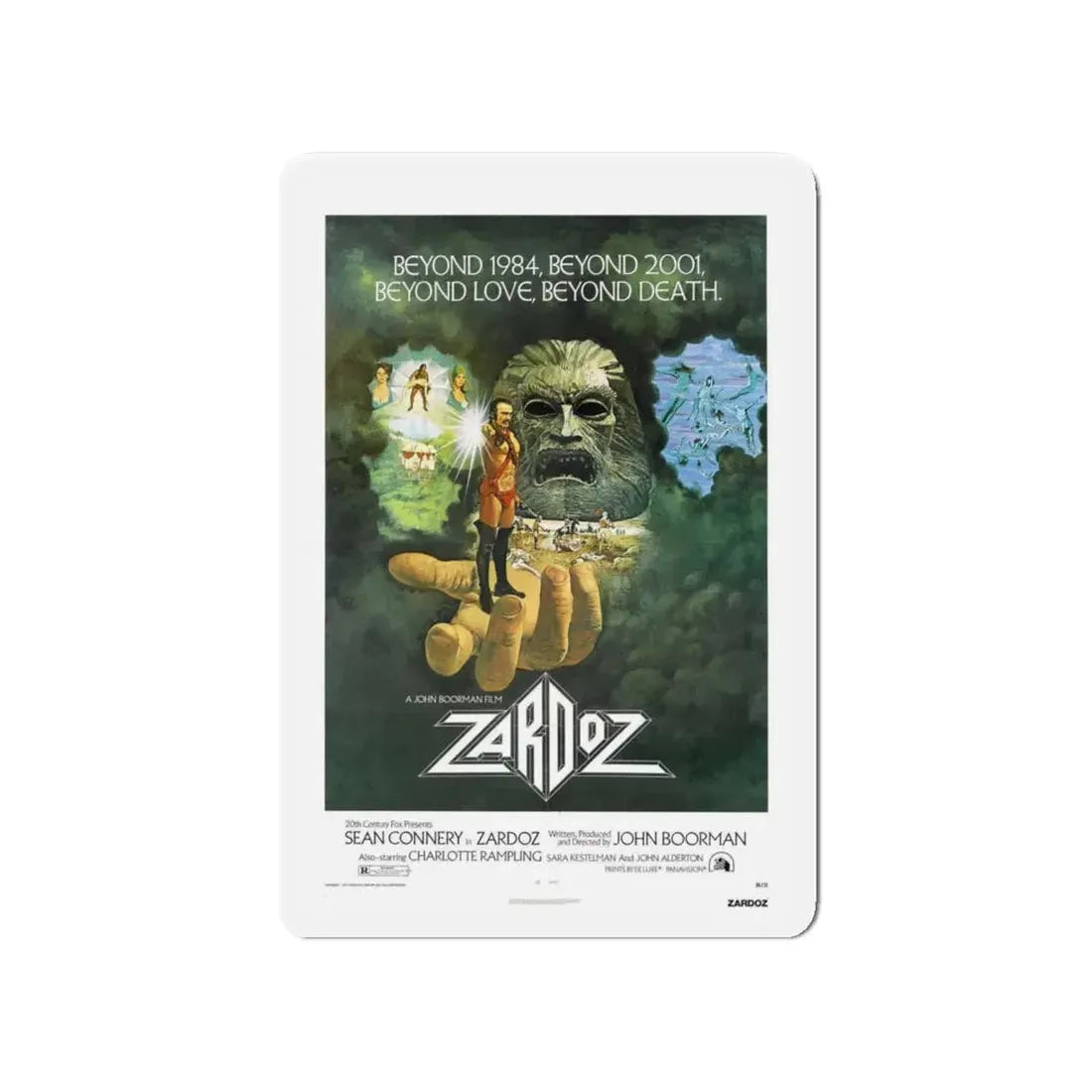 ZARDOZ 1974 Movie Poster - Refrigerator Magnet 4 Inch - The Sticker Space