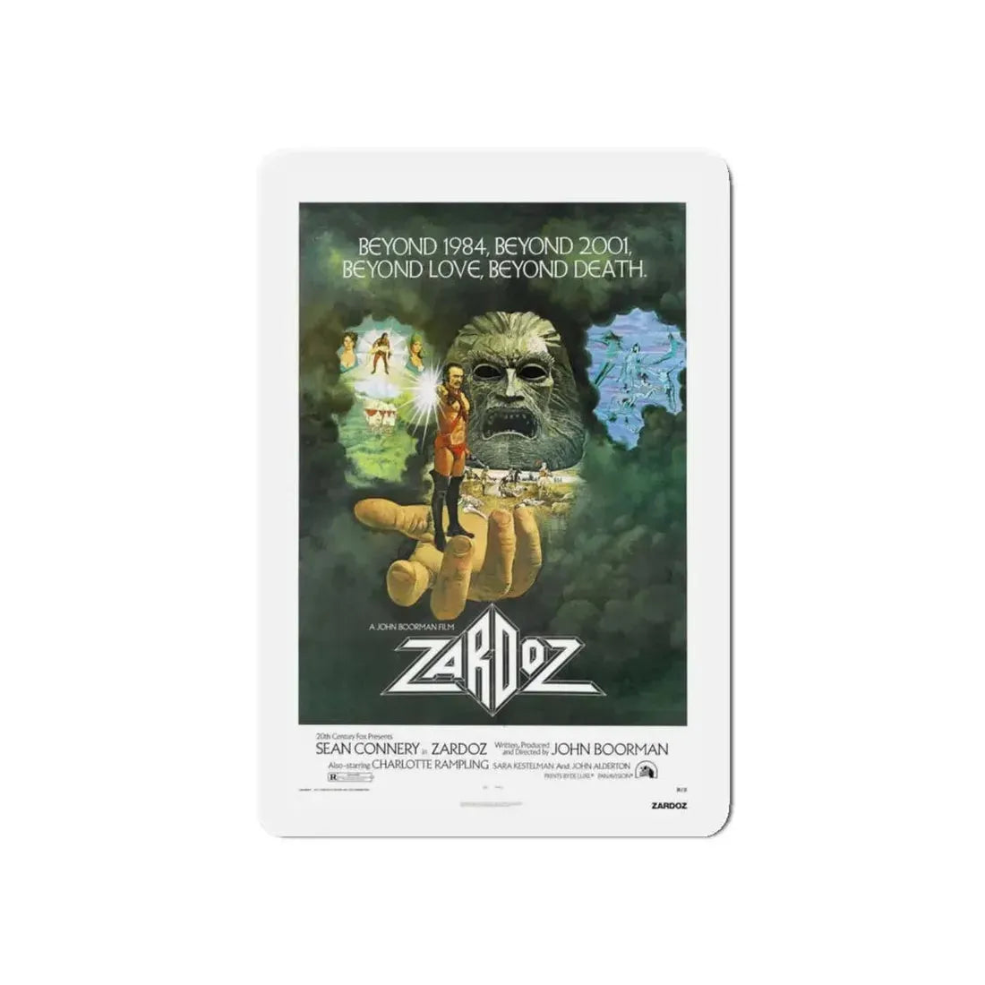 ZARDOZ 1974 Movie Poster - Refrigerator Magnet 6 Inch - The Sticker Space