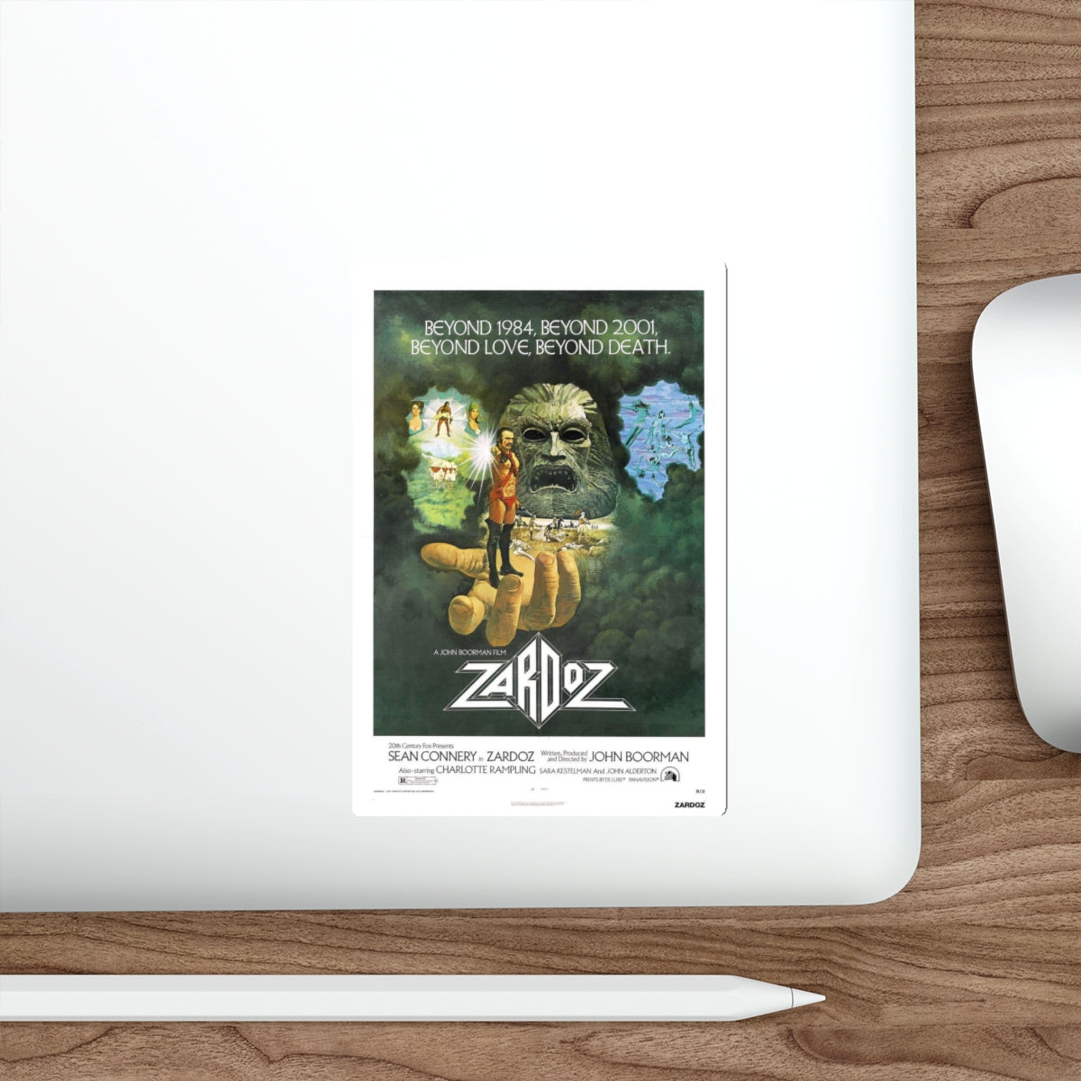 ZARDOZ 1974 Movie Poster STICKER Vinyl Die-Cut Decal-The Sticker Space