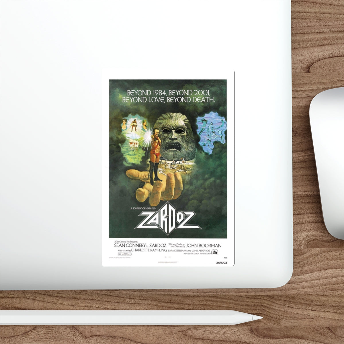 ZARDOZ 1974 Movie Poster STICKER Vinyl Die-Cut Decal-The Sticker Space