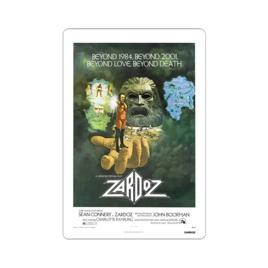 ZARDOZ 1974 Movie Poster - STICKER Vinyl Kiss-Cut Decal 2 Inch White - The Sticker Space