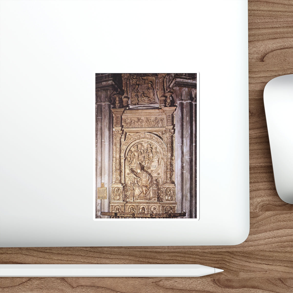 ZARZA, Vasco de la - Tomb of Don Alonso de Madrigal (Artwork) STICKER Vinyl Die-Cut Decal-The Sticker Space