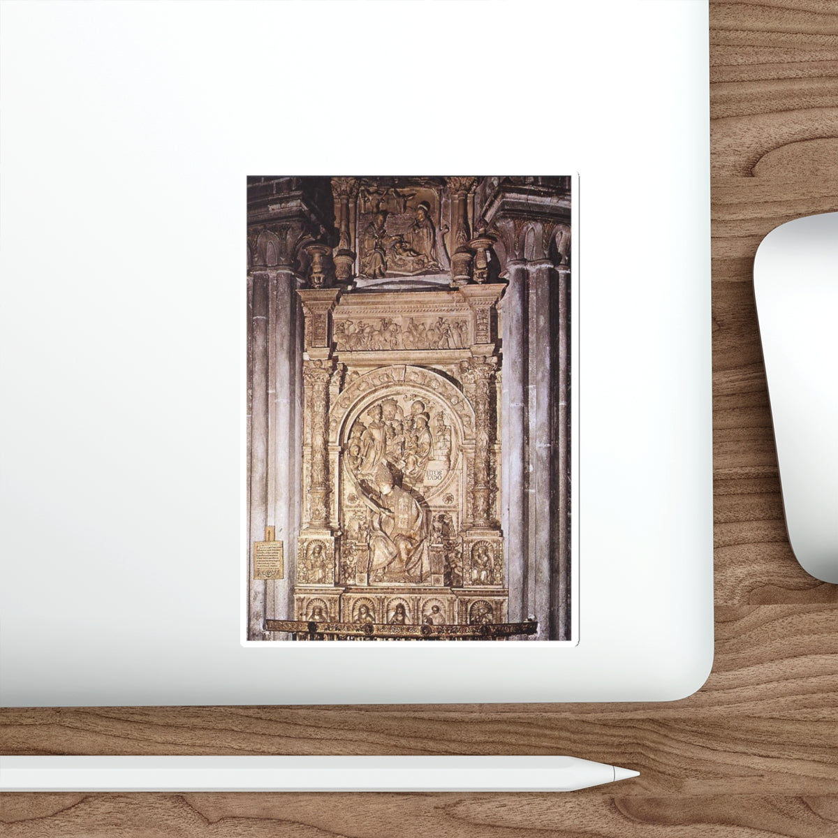 ZARZA, Vasco de la - Tomb of Don Alonso de Madrigal (Artwork) STICKER Vinyl Die-Cut Decal-The Sticker Space