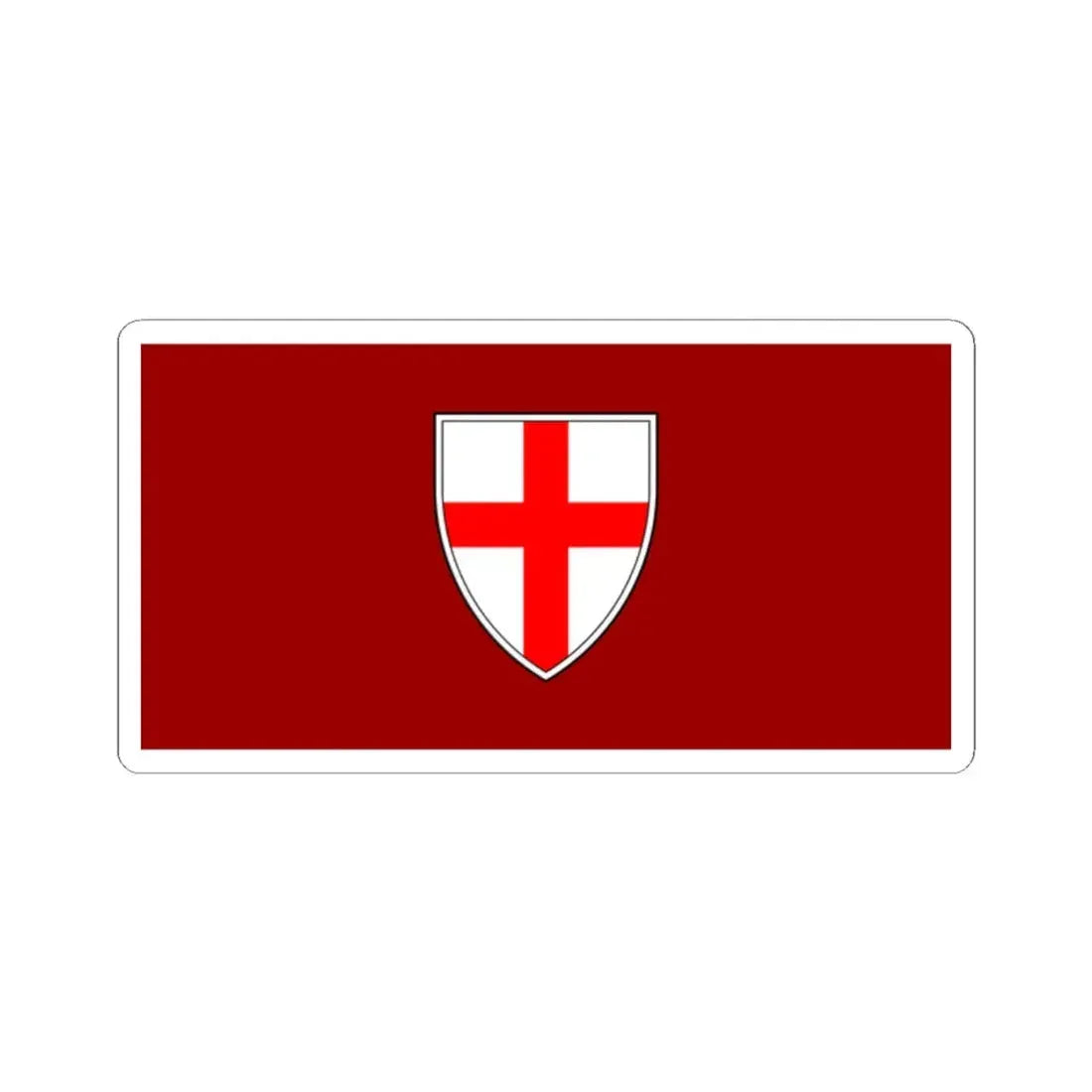 Zastava Buja (Croatia) STICKER Vinyl Kiss-Cut Decal 2 Inch White - The Sticker Space