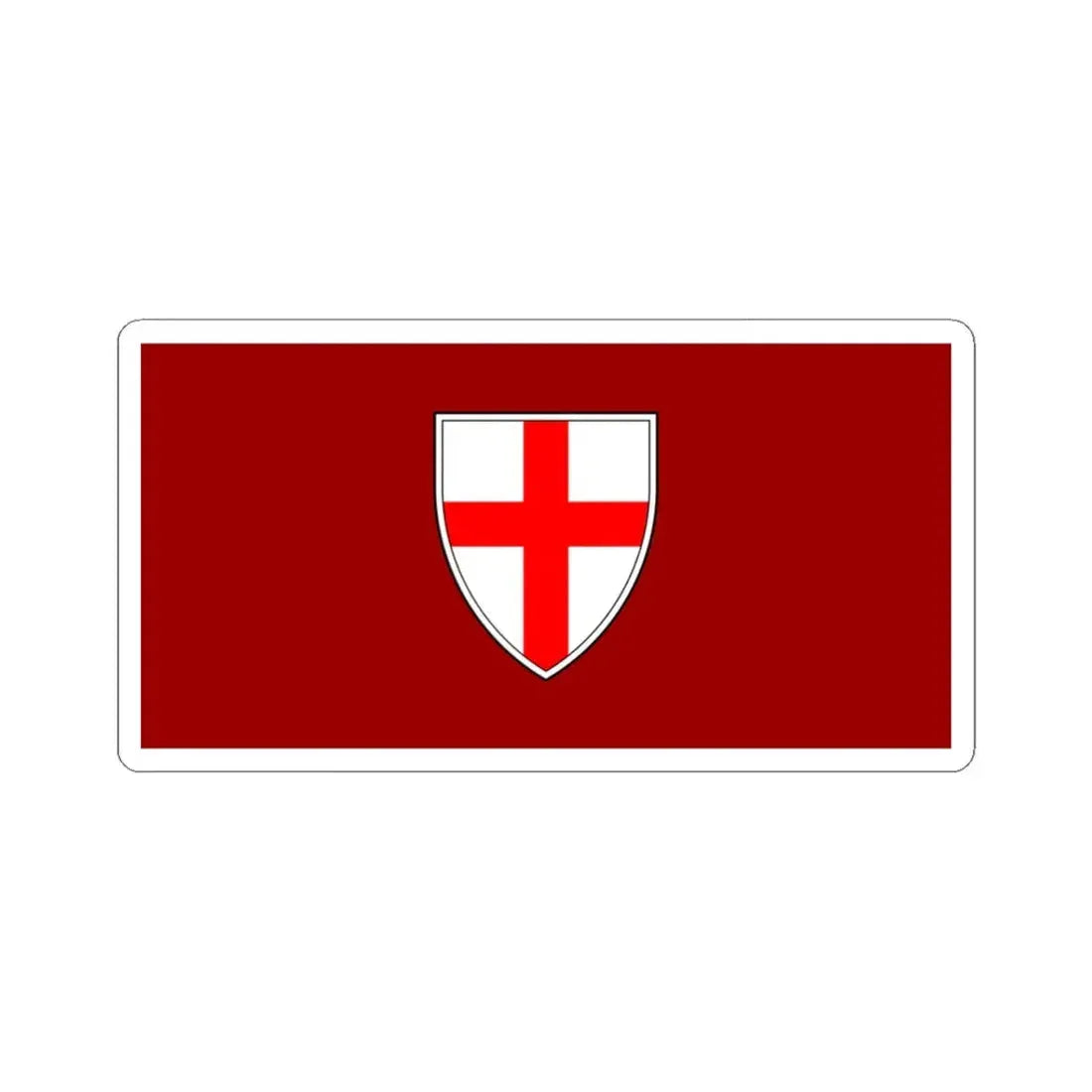 Zastava Buja (Croatia) STICKER Vinyl Kiss-Cut Decal 3 Inch White - The Sticker Space