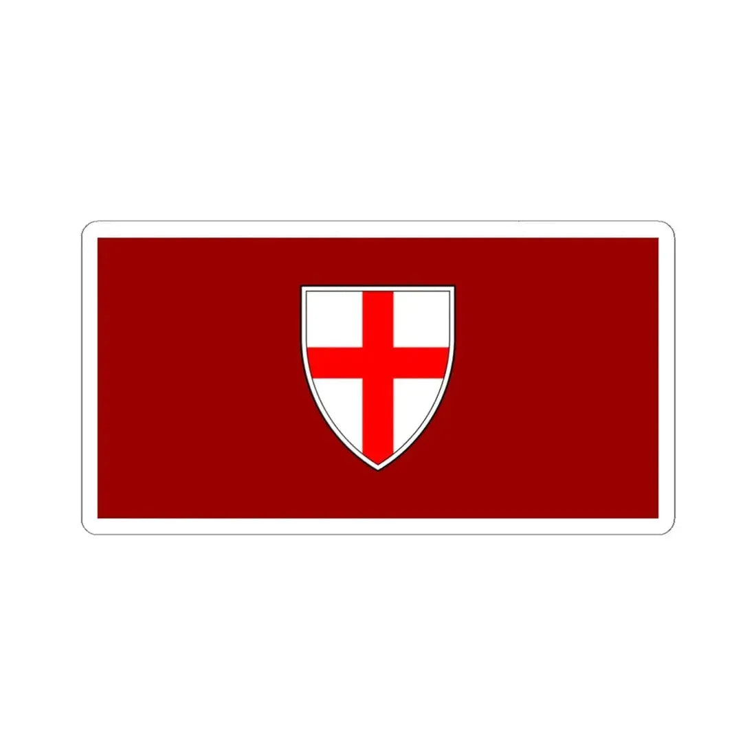 Zastava Buja (Croatia) STICKER Vinyl Kiss-Cut Decal 4 Inch White - The Sticker Space