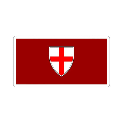 Zastava Buja (Croatia) STICKER Vinyl Kiss-Cut Decal 4 Inch White - The Sticker Space