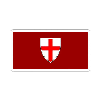 Zastava Buja (Croatia) STICKER Vinyl Kiss-Cut Decal 6 Inch White - The Sticker Space