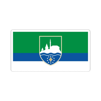 Zastava Cazina (Bosnia and Herzegovina) STICKER Vinyl Kiss-Cut Decal 2 Inch White - The Sticker Space