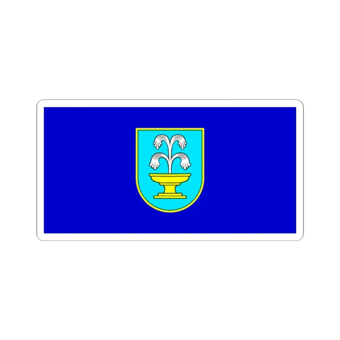 Zastava Funtane (Croatia) STICKER Vinyl Kiss-Cut Decal 2 Inch White - The Sticker Space