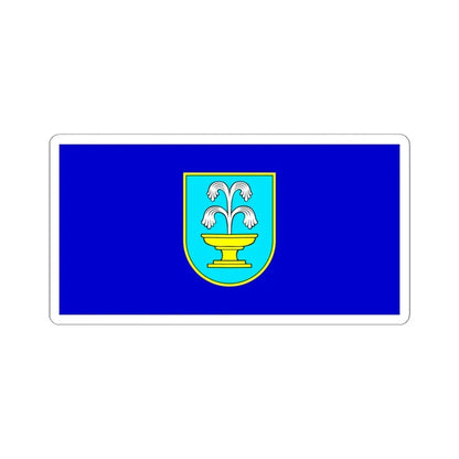 Zastava Funtane (Croatia) STICKER Vinyl Kiss-Cut Decal 4 Inch White - The Sticker Space