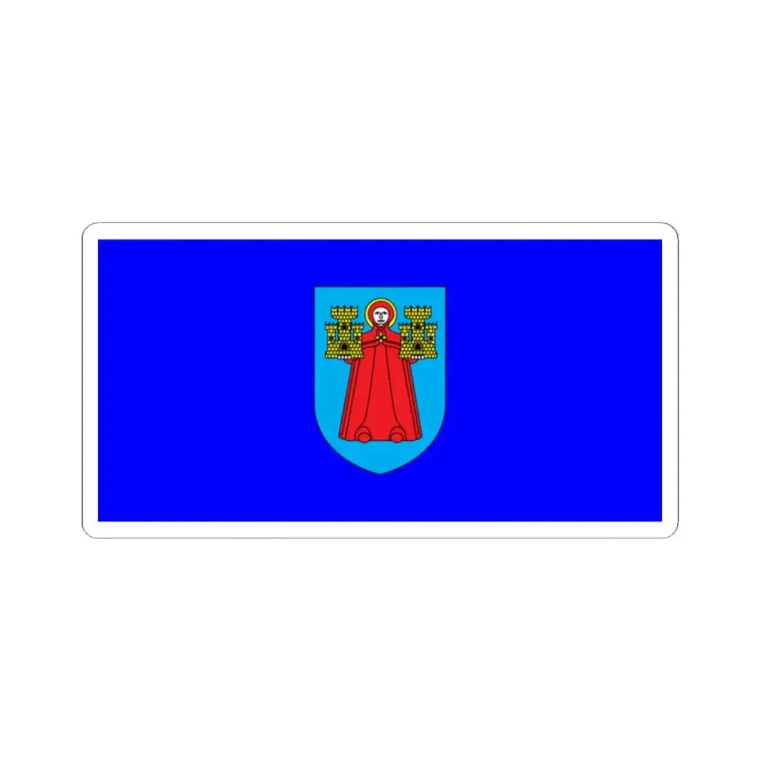 Zastava Kanfanara (Croatia) STICKER Vinyl Kiss-Cut Decal 2 Inch White - The Sticker Space