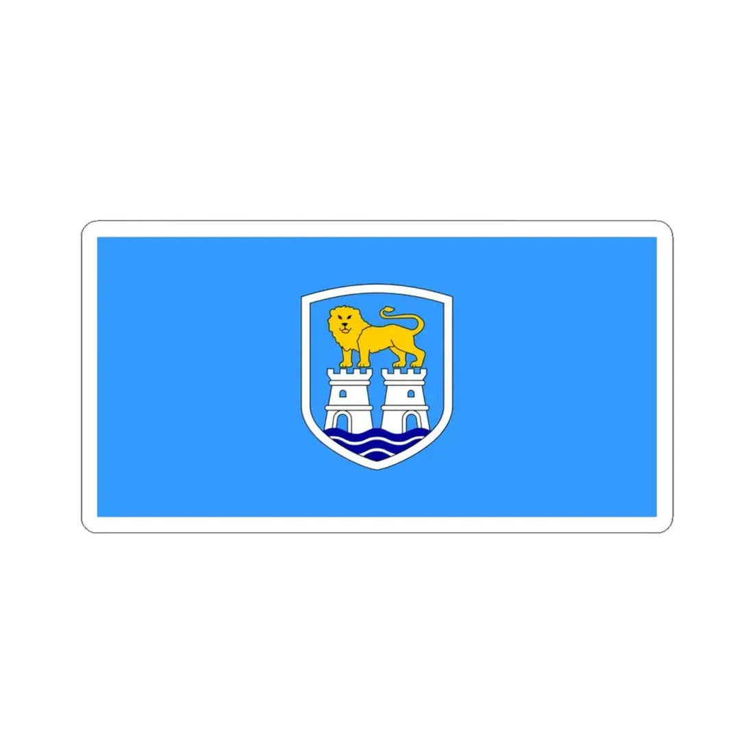 Zastava Umaga (Croatia) STICKER Vinyl Kiss-Cut Decal 6 Inch White - The Sticker Space