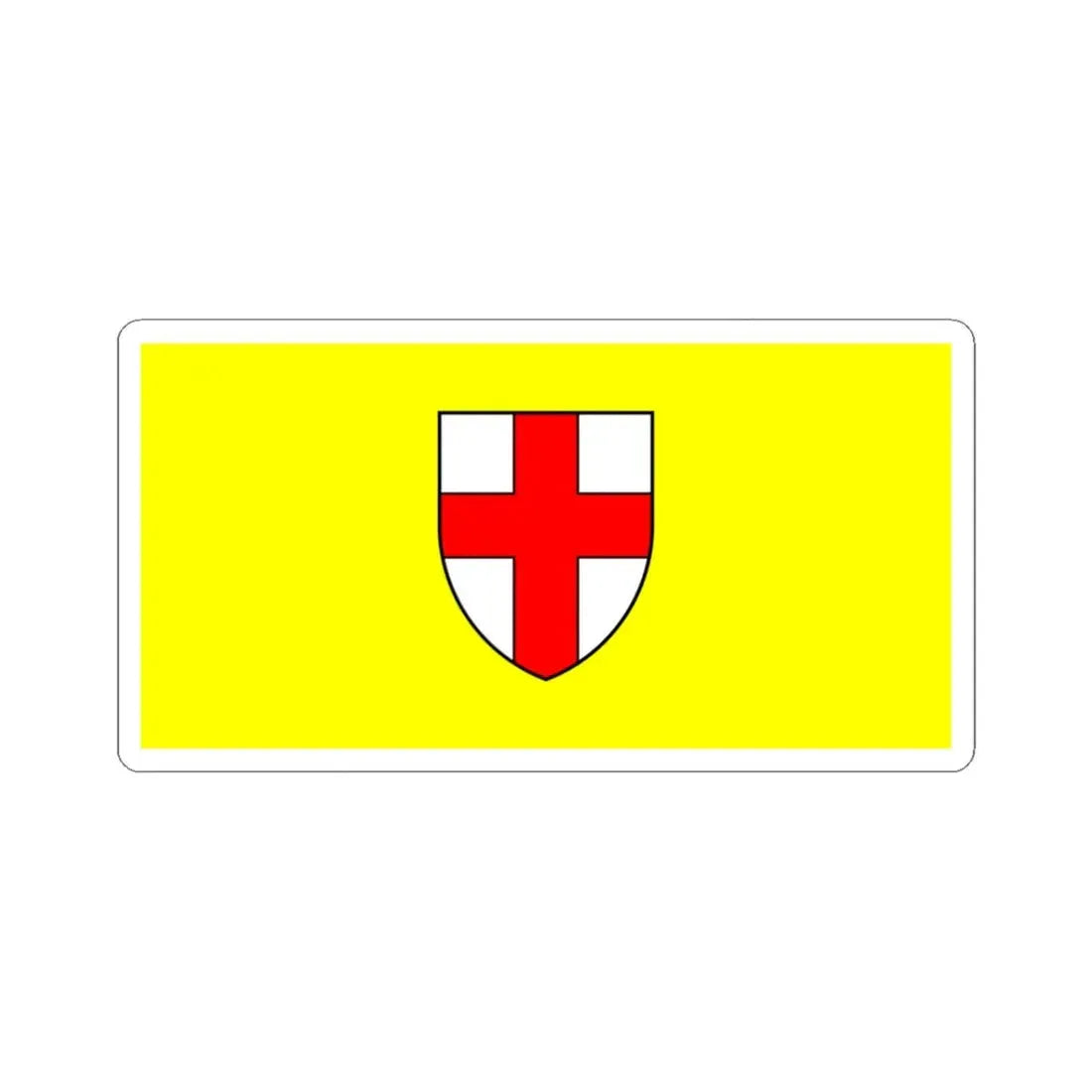 Zastava Vodnjana (Croatia) STICKER Vinyl Kiss-Cut Decal 3 Inch White - The Sticker Space