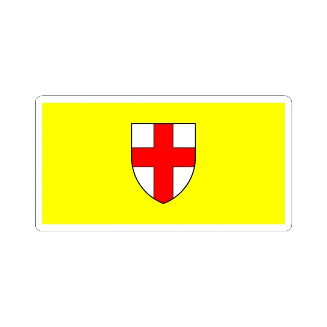 Zastava Vodnjana (Croatia) STICKER Vinyl Kiss-Cut Decal 6 Inch White - The Sticker Space