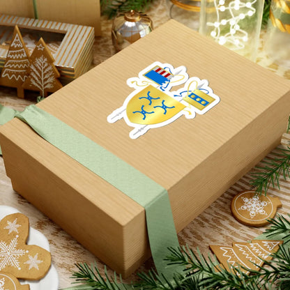 Zaventem wapen (Belgium) (Coat of Arms) STICKER Vinyl Kiss-Cut Decal - The Sticker Space