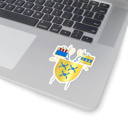 Zaventem wapen (Belgium) (Coat of Arms) STICKER Vinyl Kiss-Cut Decal - The Sticker Space