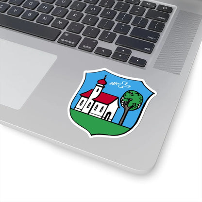 Zbraslav Praha-znak (Czech Republic) (Coat of Arms) STICKER Vinyl Kiss-Cut Decal - The Sticker Space