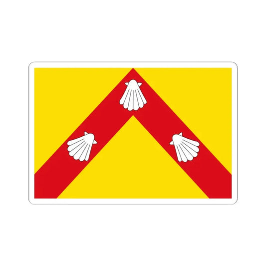Zedelgem vlag (Belgium) STICKER Vinyl Kiss-Cut Decal 2 Inch White - The Sticker Space