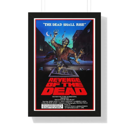 ZEDER (REVENGE OF THE DEAD) 1983 - Framed Movie Poster 16″ x 24″ Black - The Sticker Space